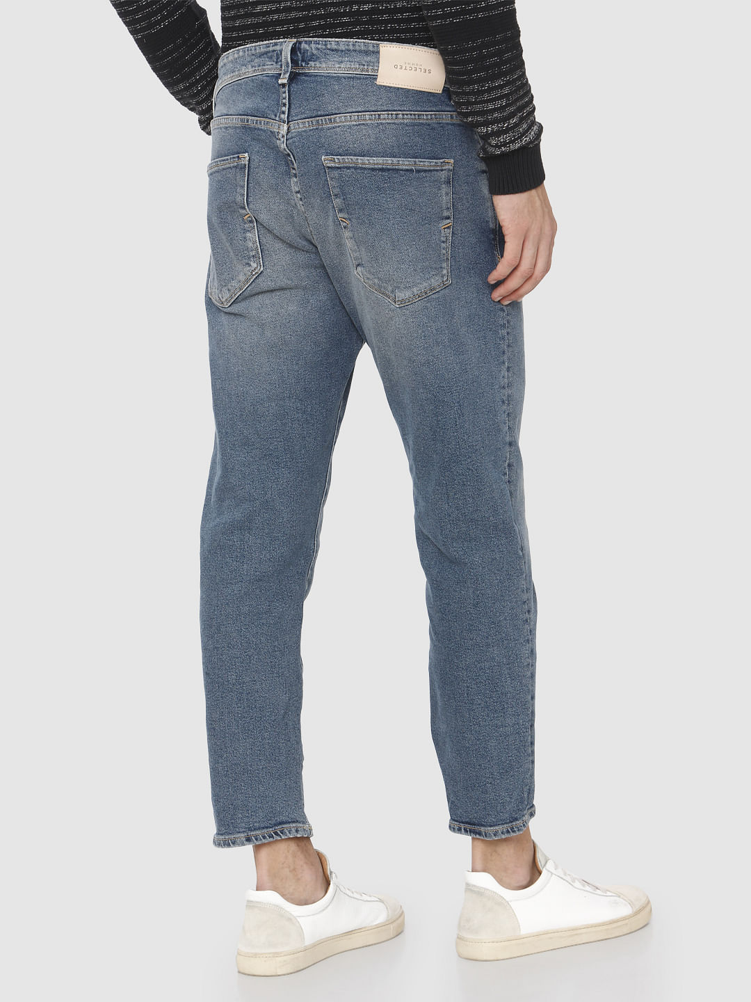 Light Blue Cropped Aldo Regular Fit Jeans