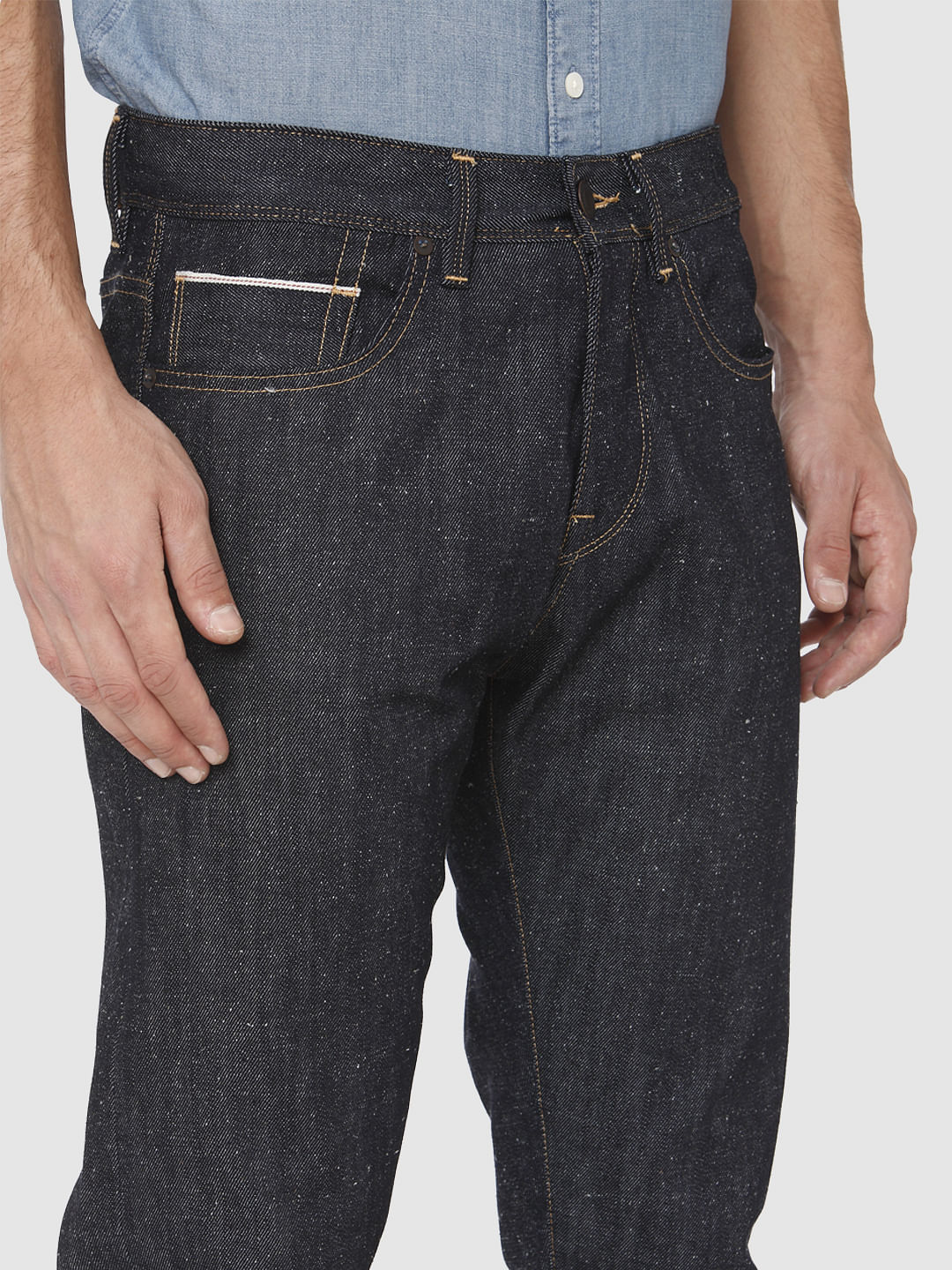 Dark Blue Toby Tapered Fit Jeans