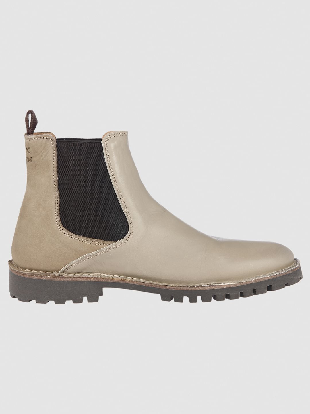 Beige Chelsea Boots