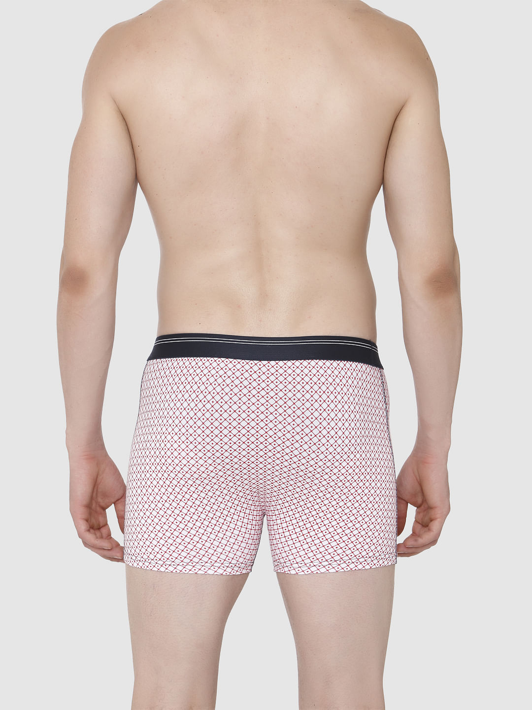 Red Printed Trunks