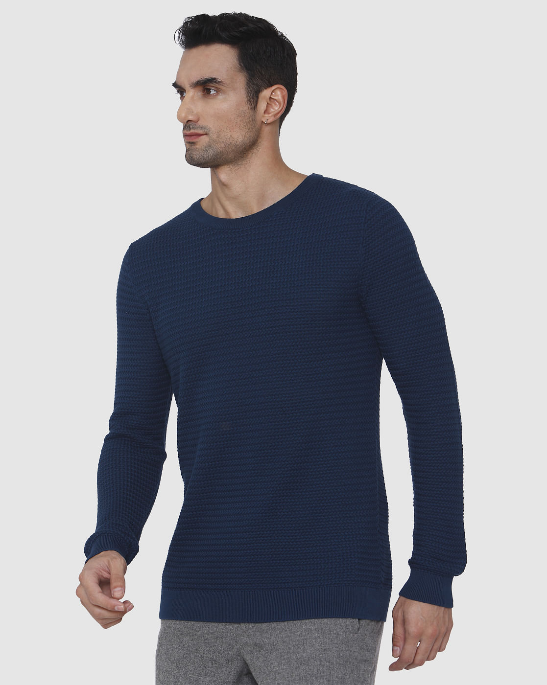 Blue Crew Neck T-Shirt