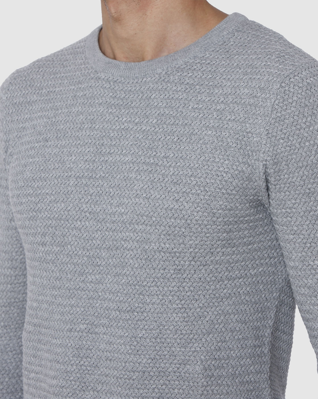 Grey Crew Neck T-Shirt