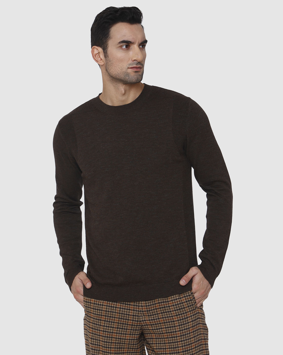 Brown Crew Neck T-Shirt