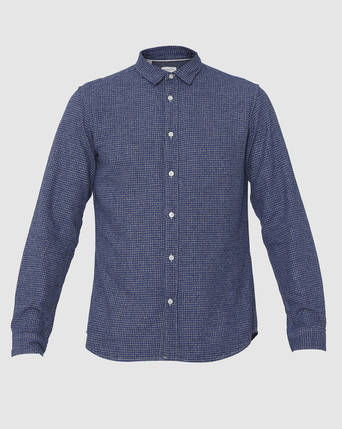 Blue Check Full Sleeves Shirt