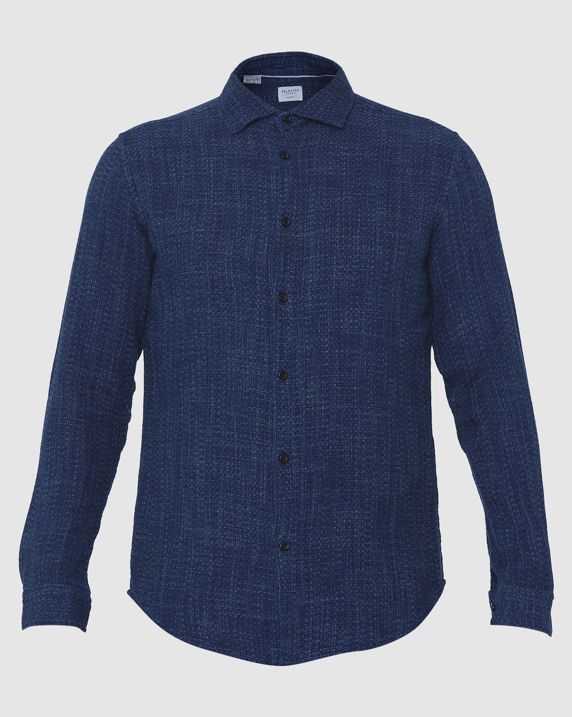 Blue Check Full Sleeves Shirt
