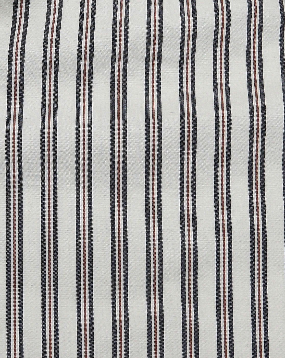 Grey Striped Full Sleeves Shirt