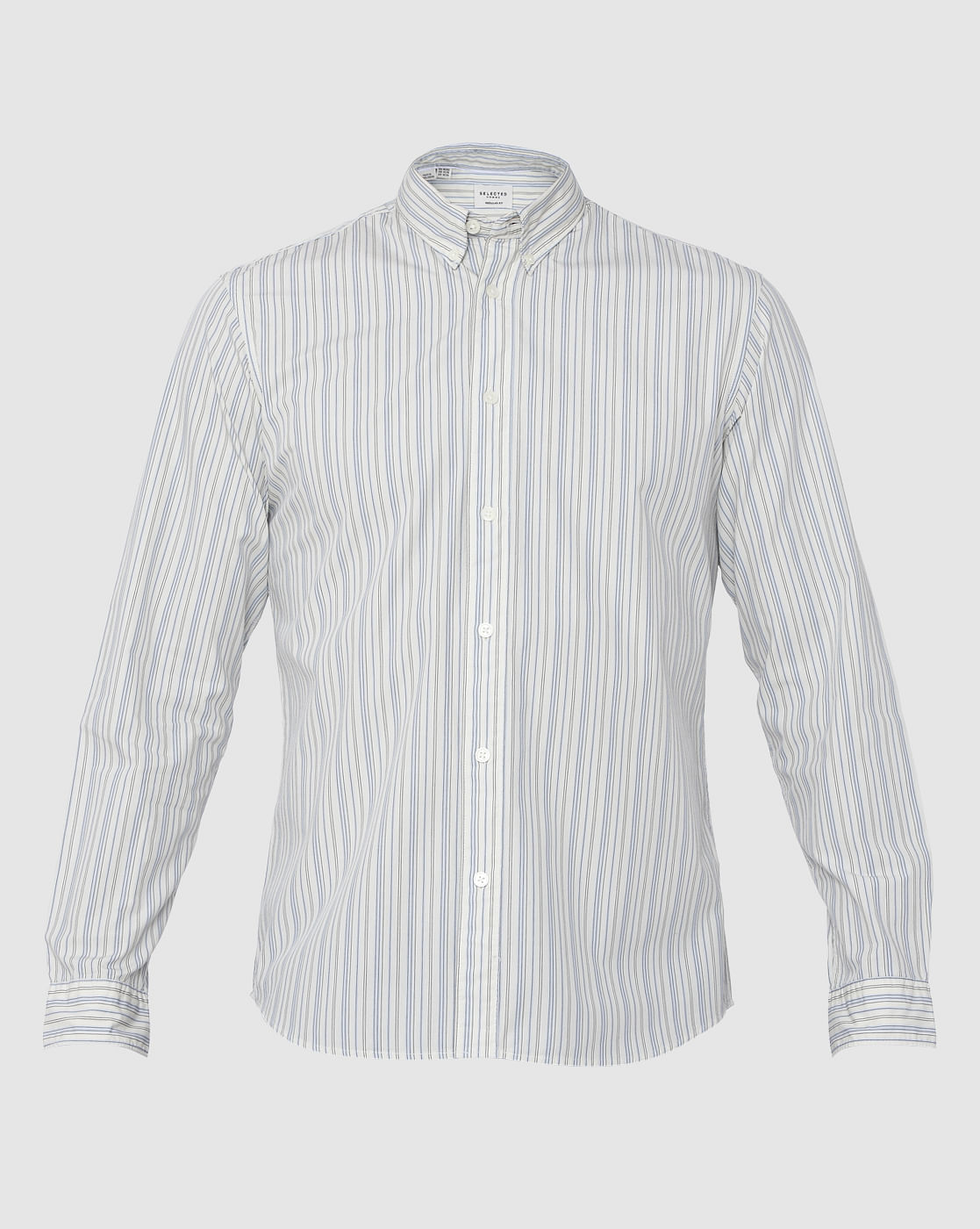 White Striped Full Sleeves Shirt