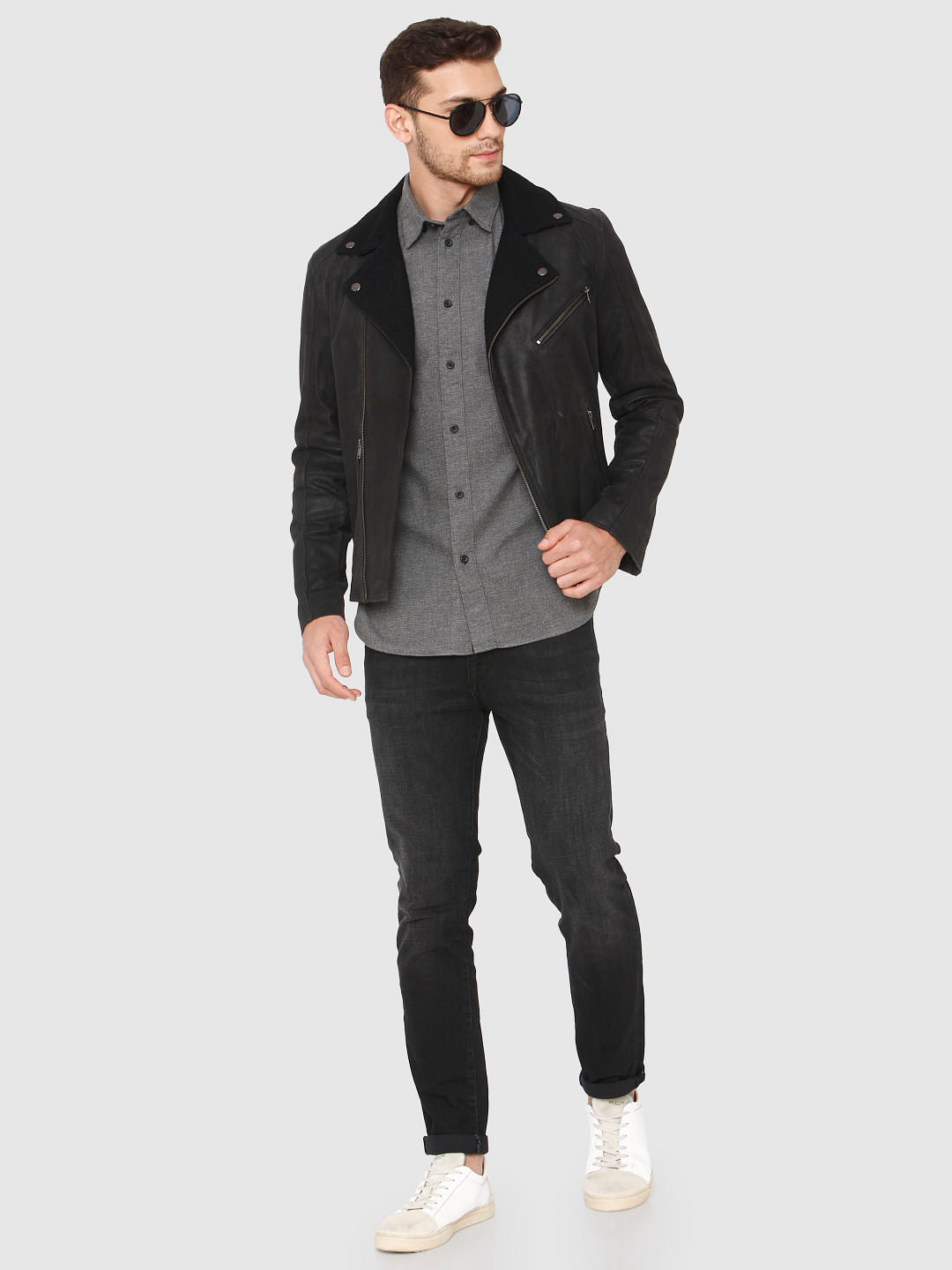 Grey Full Sleeves Shirt