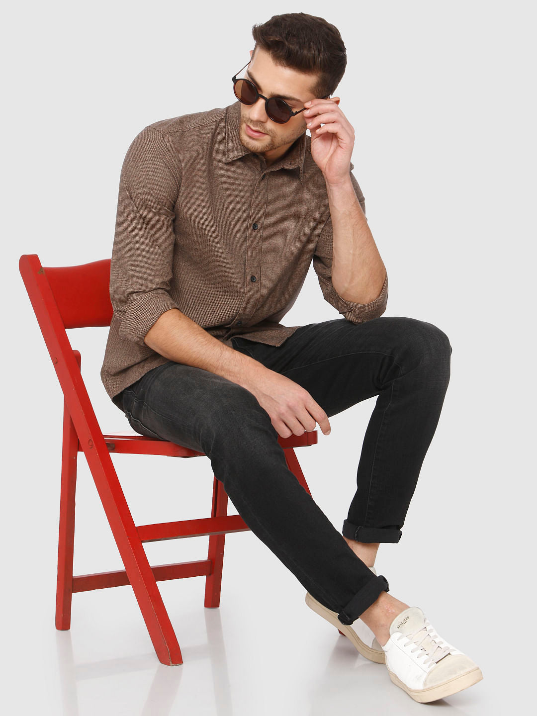 Brown Full Sleeves Shirt