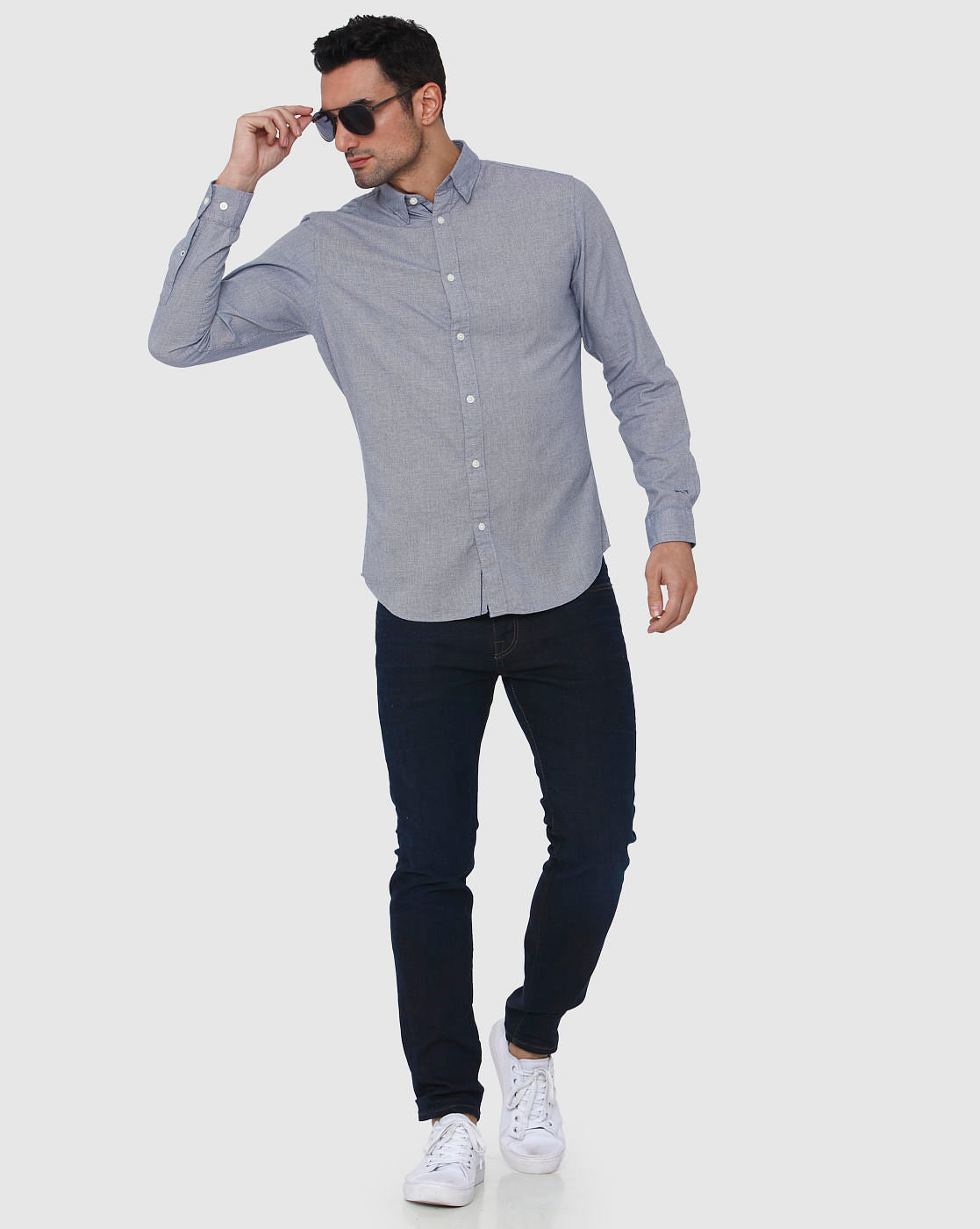 Blue Full Sleeves Shirt