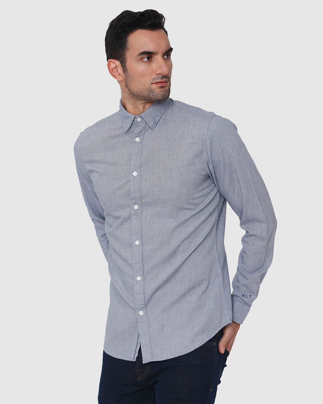Blue Full Sleeves Shirt