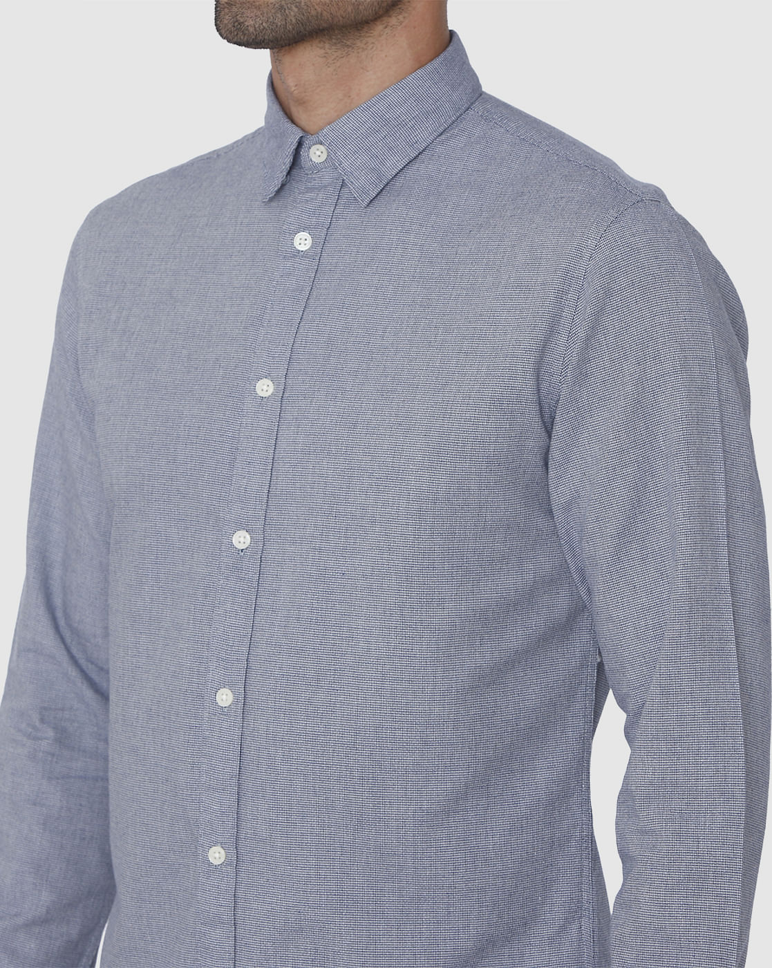 Blue Full Sleeves Shirt