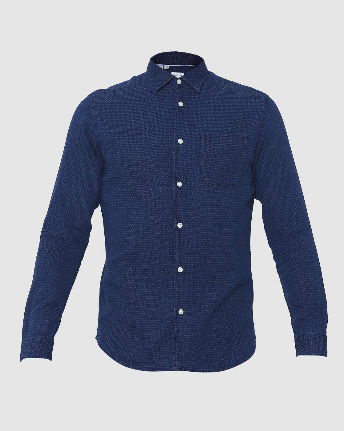 Blue Full Sleeves Shirt