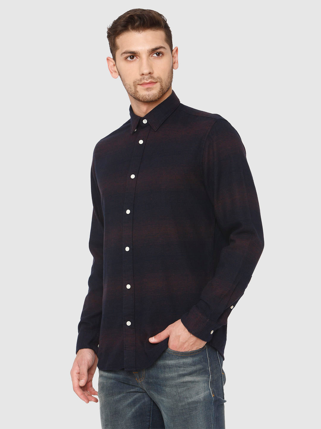 Brown Full Sleeves Shirt
