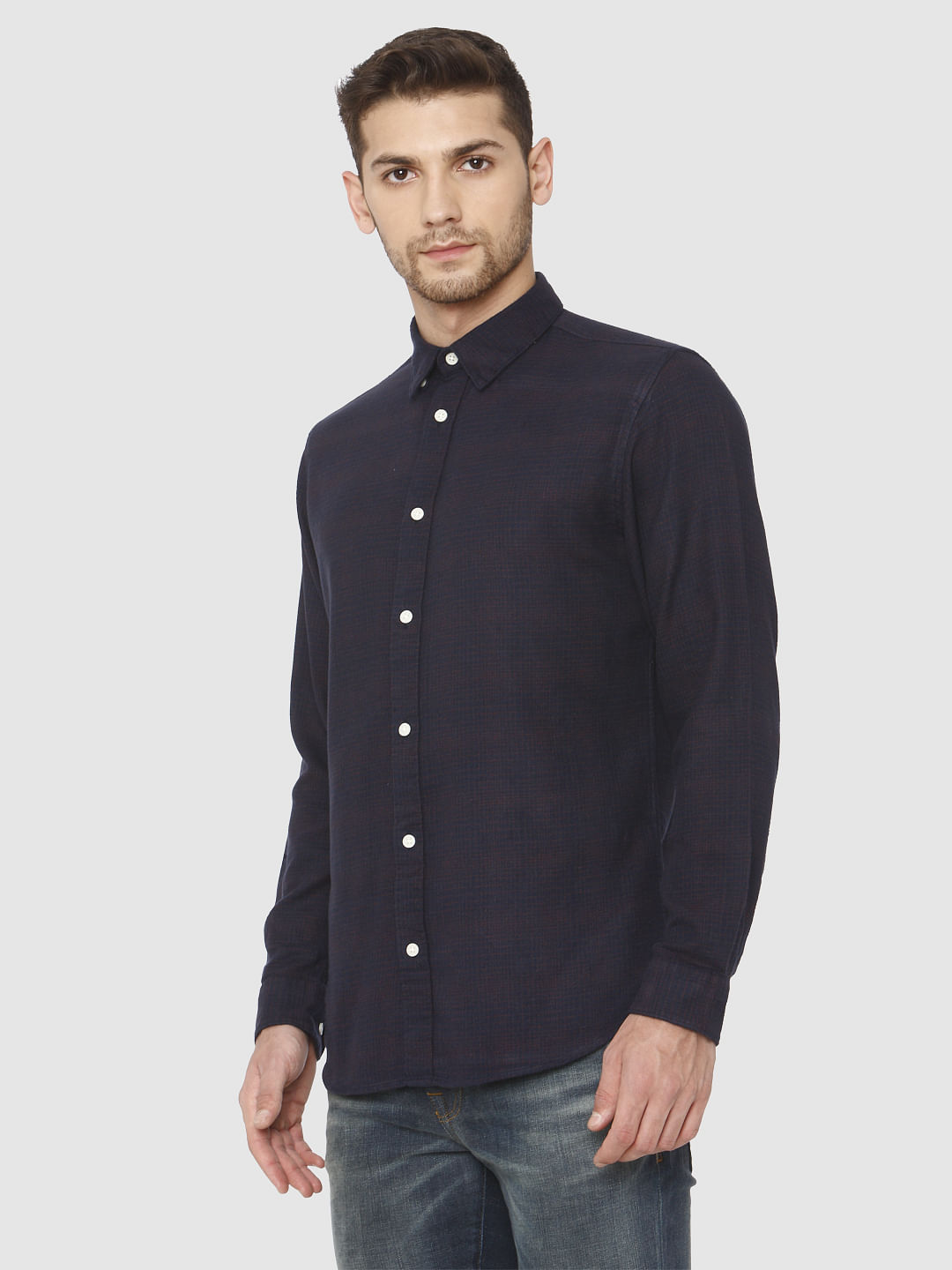 Blue Full Sleeves Shirt