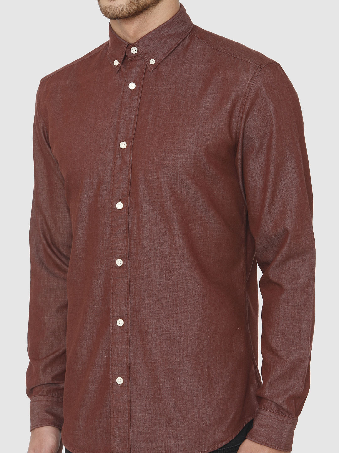 Brown Full Sleeves Shirt