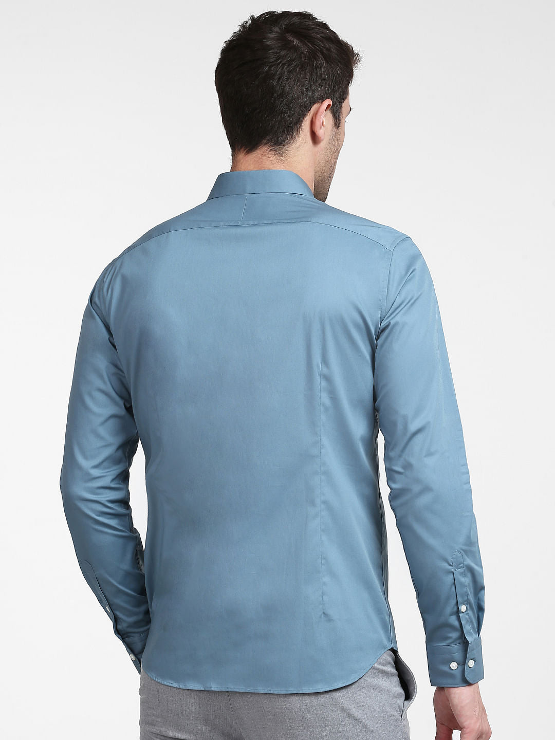 Blue Formal Full Sleeves Shirt