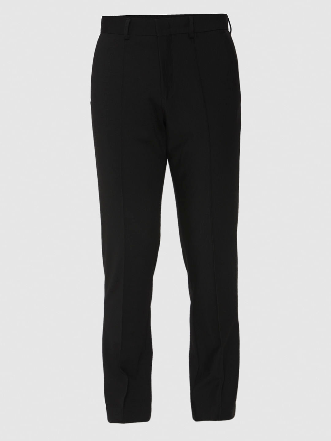 Black Tapered Fit Pants