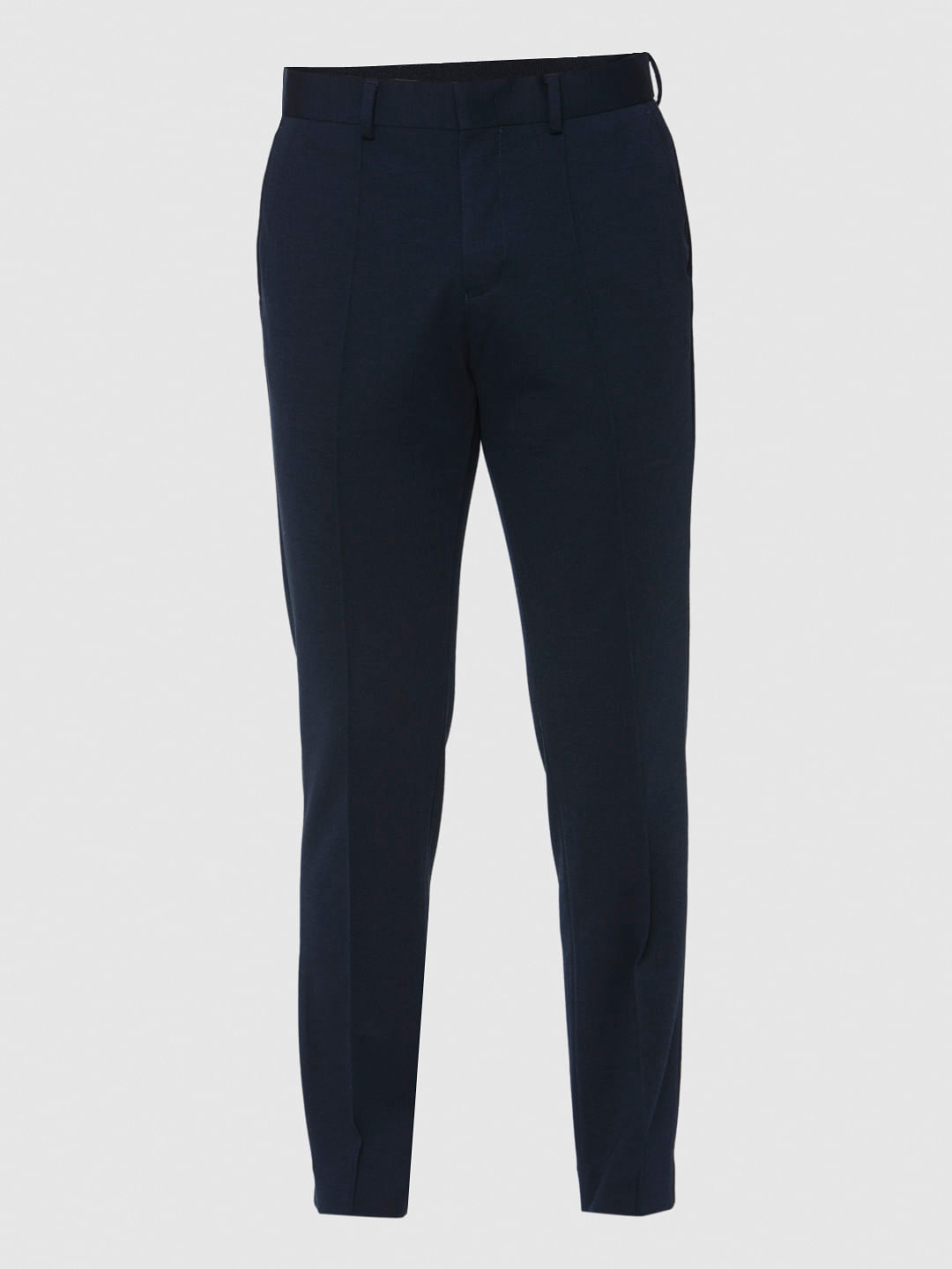 Dark Blue Tapered Fit Pants