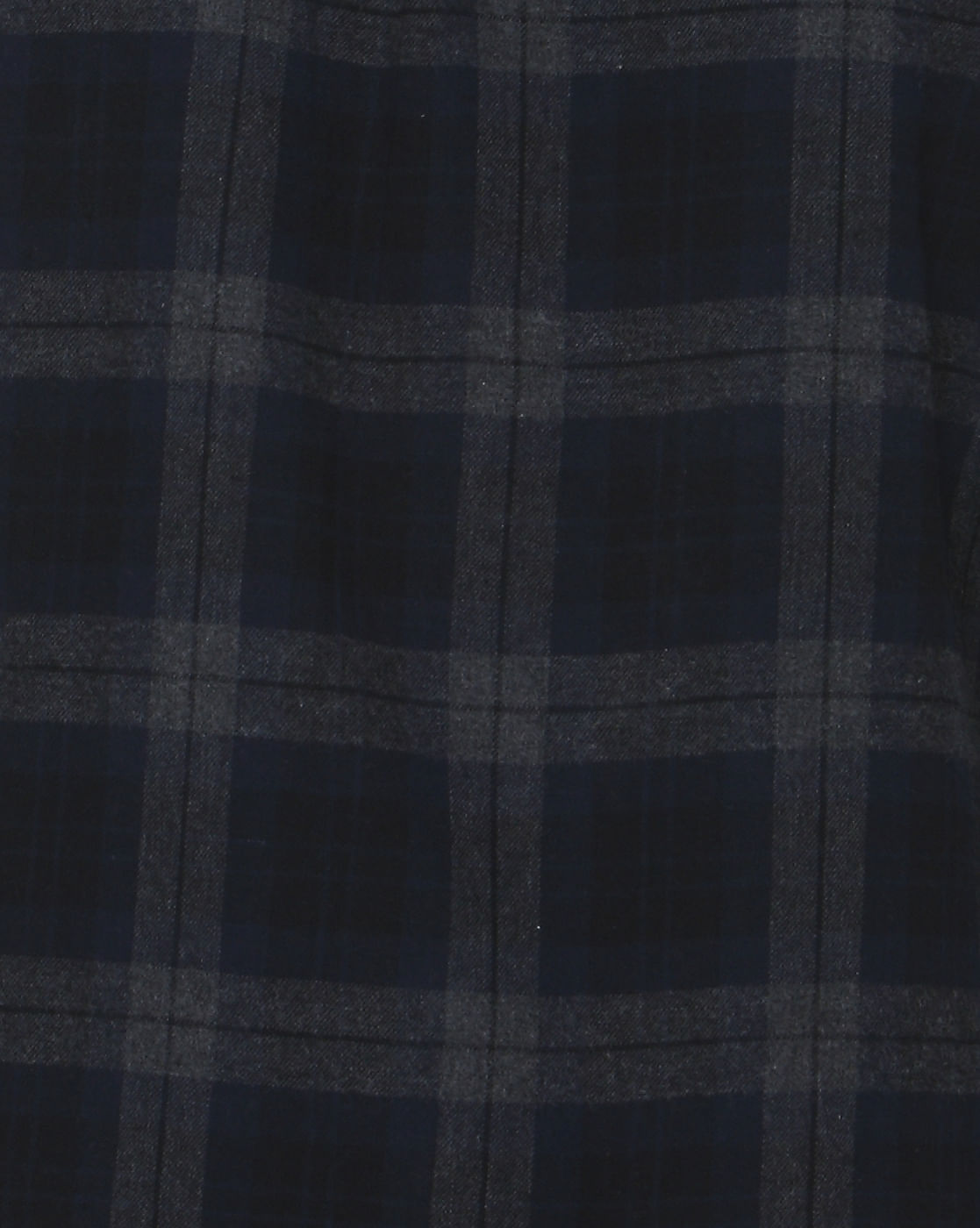 Navy Blue Check Full Sleeves Shirt
