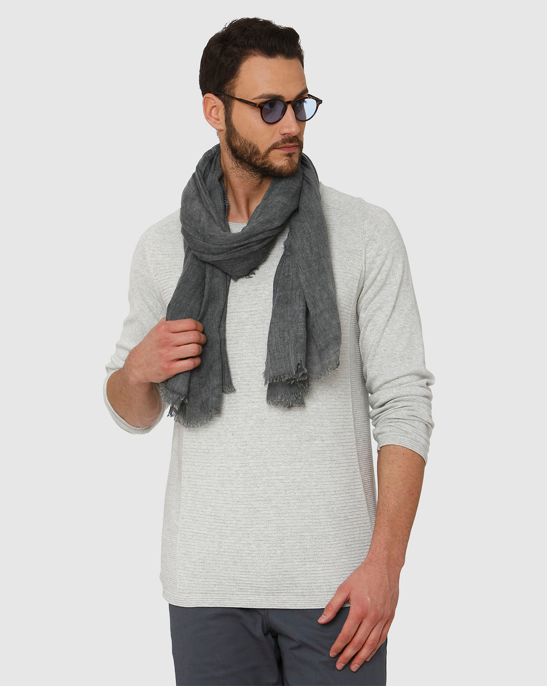 Light Grey Crew Neck T-Shirt