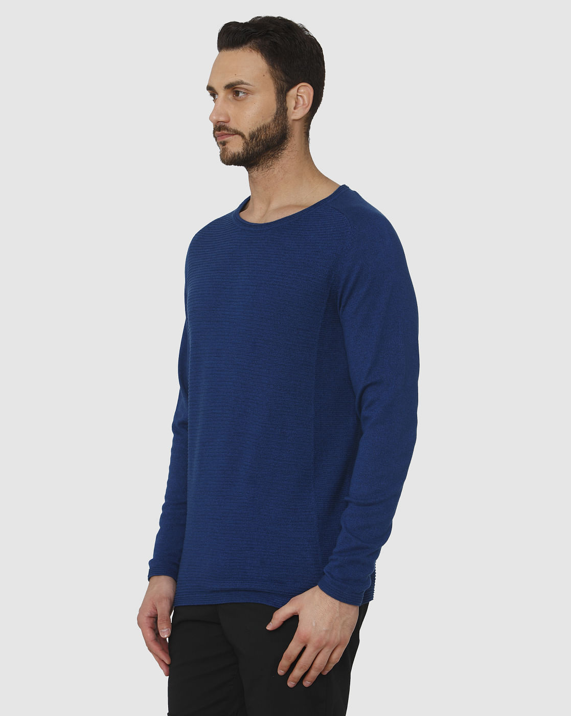 Blue Crew Neck T-Shirt