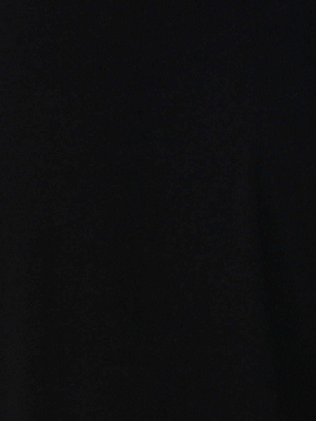 Black Contrast Tipping Crew Neck T-Shirt