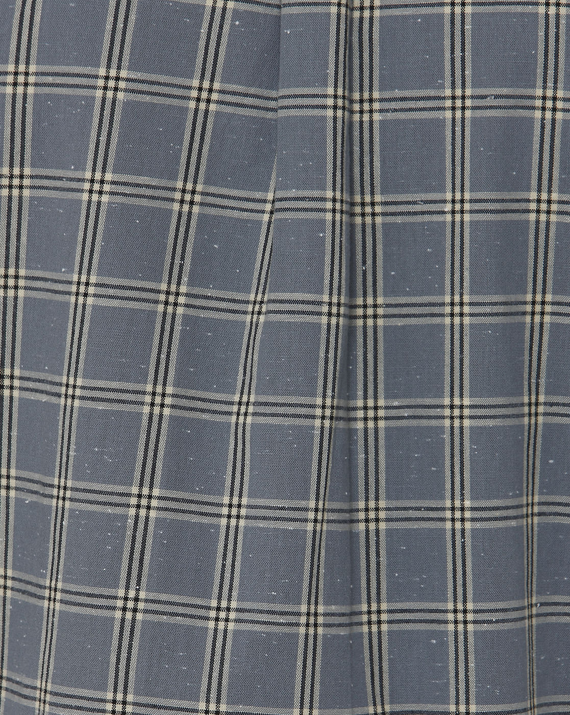 Blue Checks Curved Hem Full Sleeves Shirt