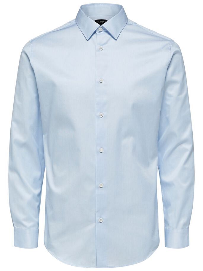 Light Blue Slim Fit Full Sleeves Formal Shirt
