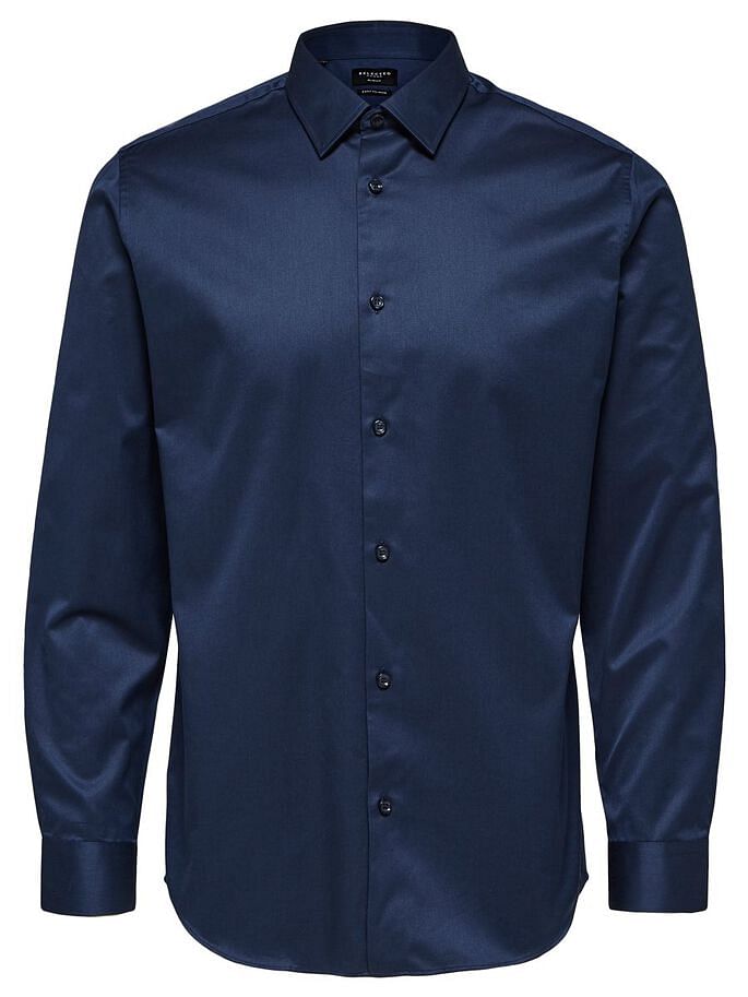 Dark Blue Formal Slim Fit Full Sleeves Shirt