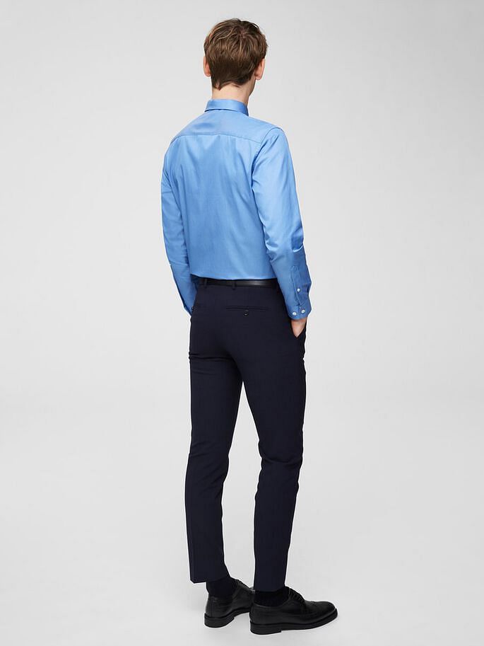 Blue Full Sleeves Formal Shirt