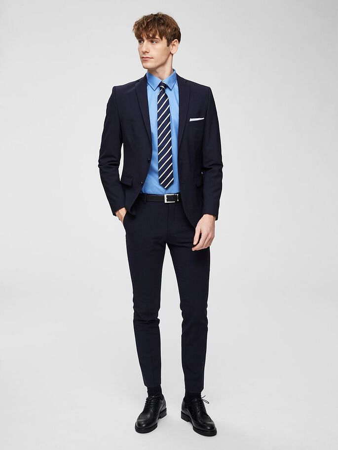 Blue Full Sleeves Formal Shirt