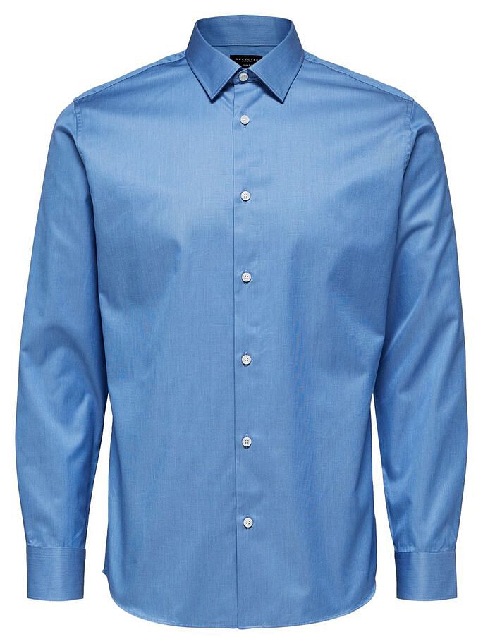 Blue Full Sleeves Formal Shirt