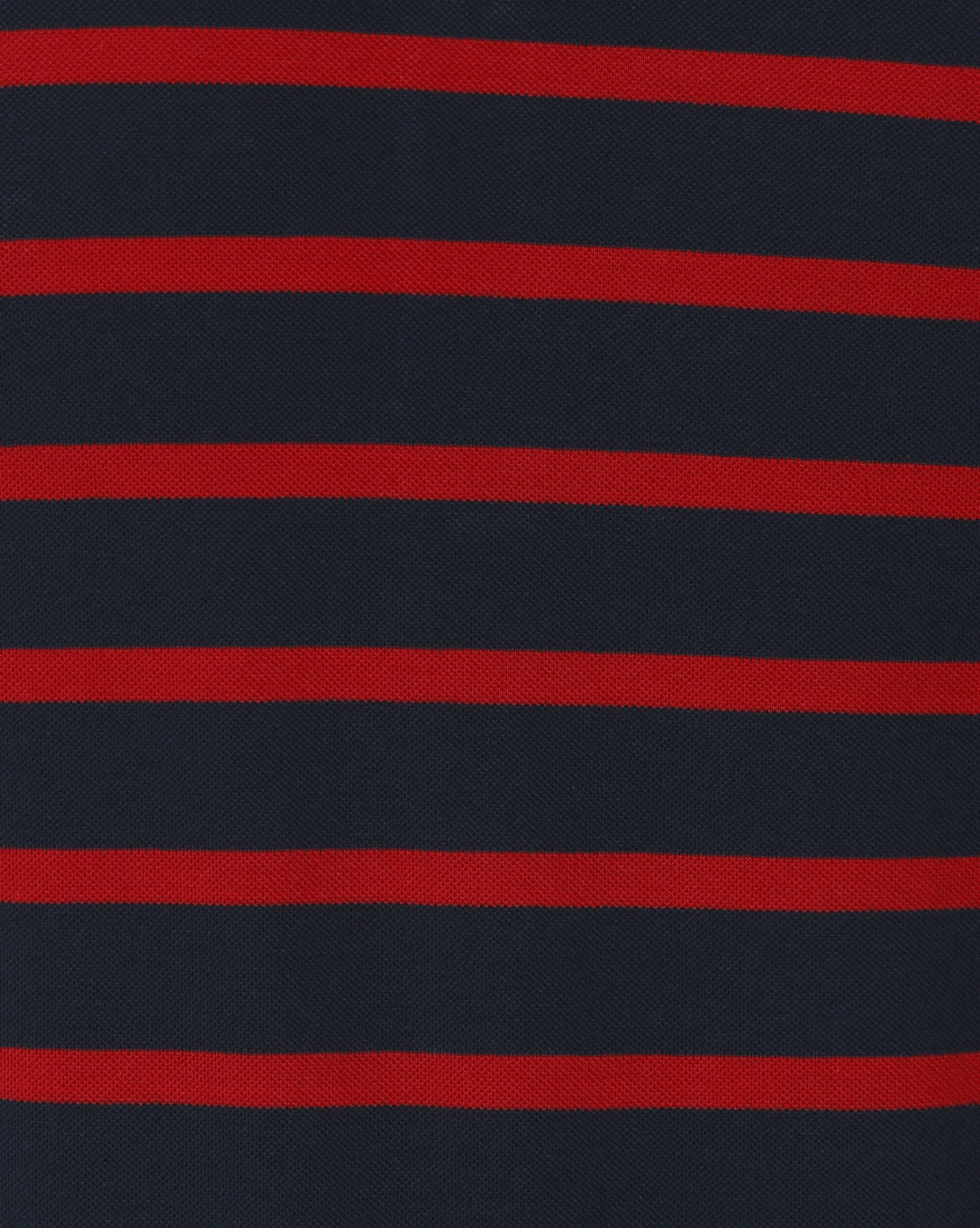 Blue Striped Polo Neck T-Shirt