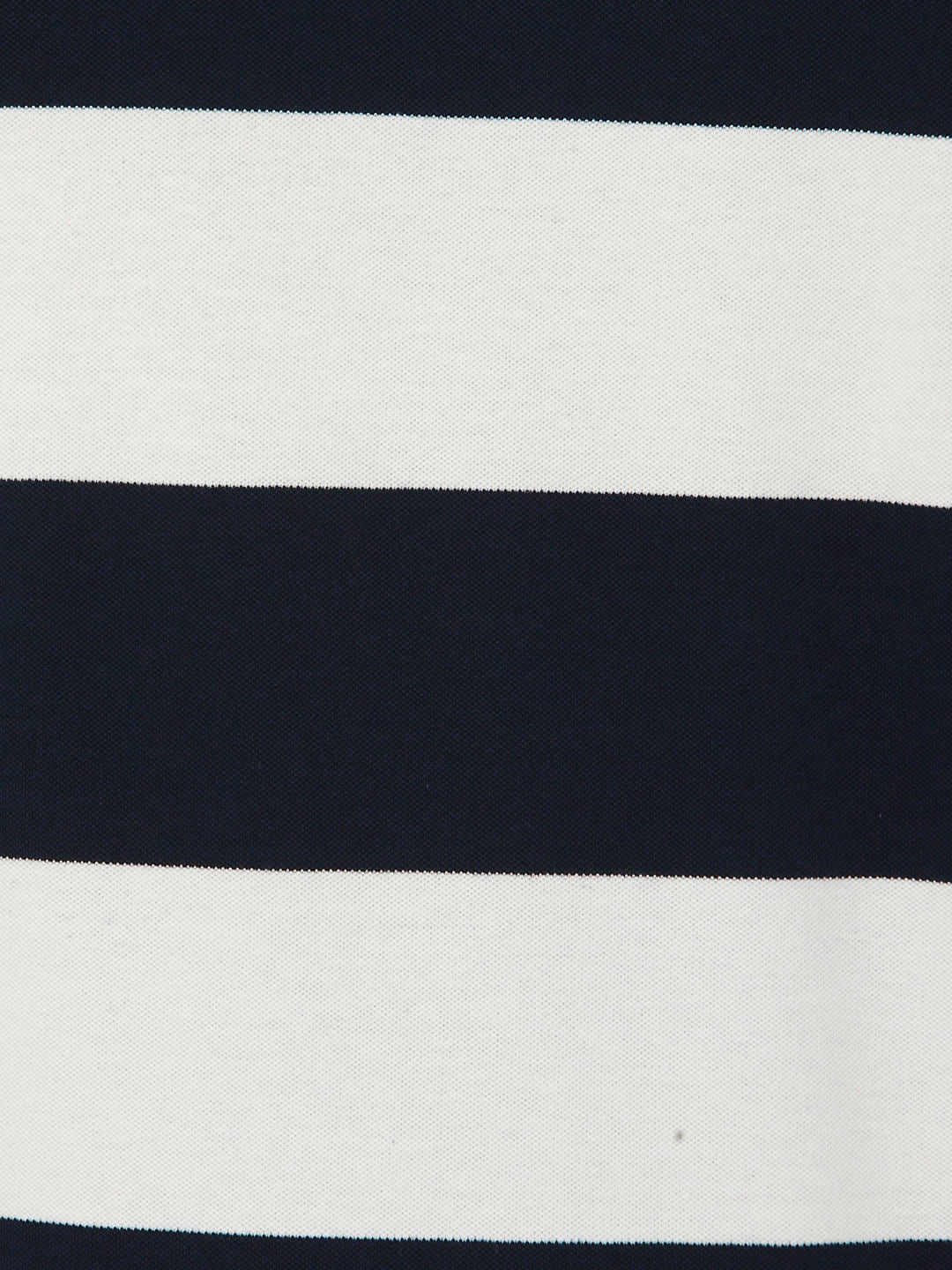 White Striped Polo Neck T-Shirt