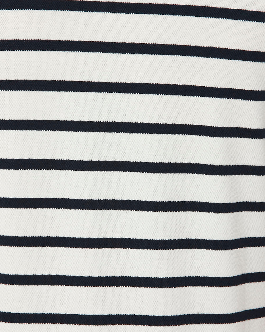 White Striped Polo Neck T-Shirt