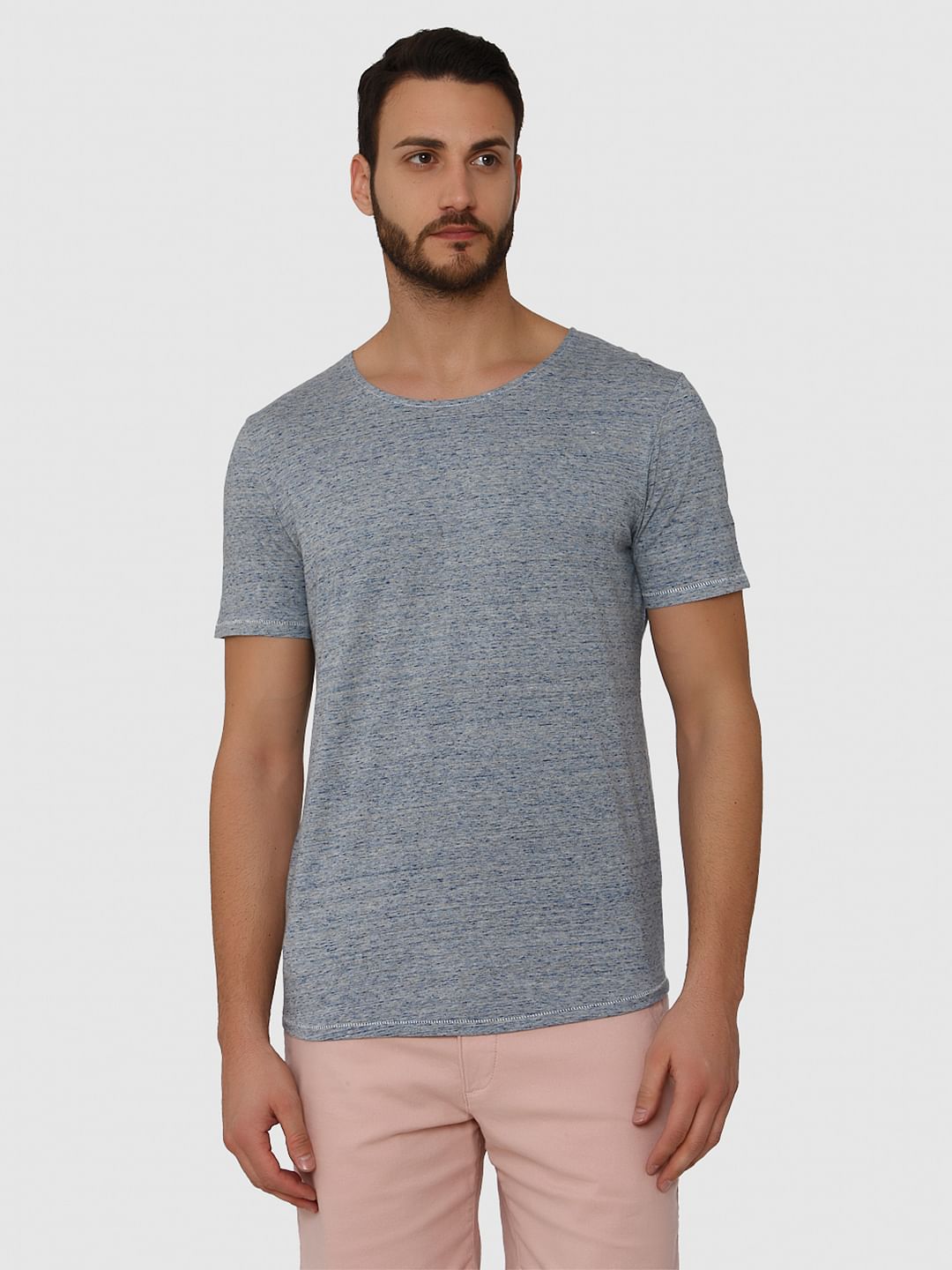 Blue Crew Neck T-Shirt