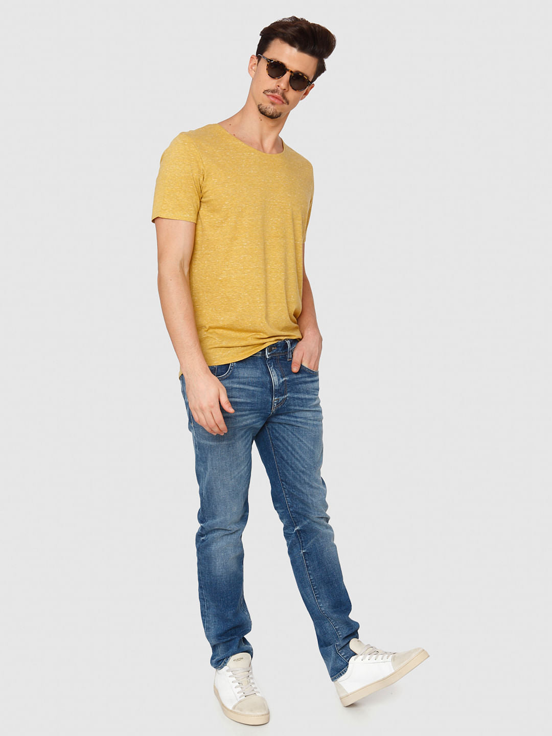 Yellow Crew Neck T-Shirt