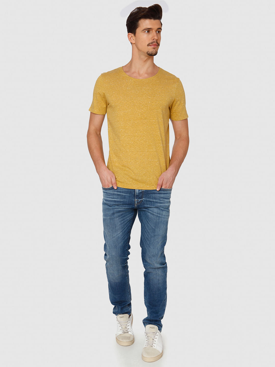 Yellow Crew Neck T-Shirt