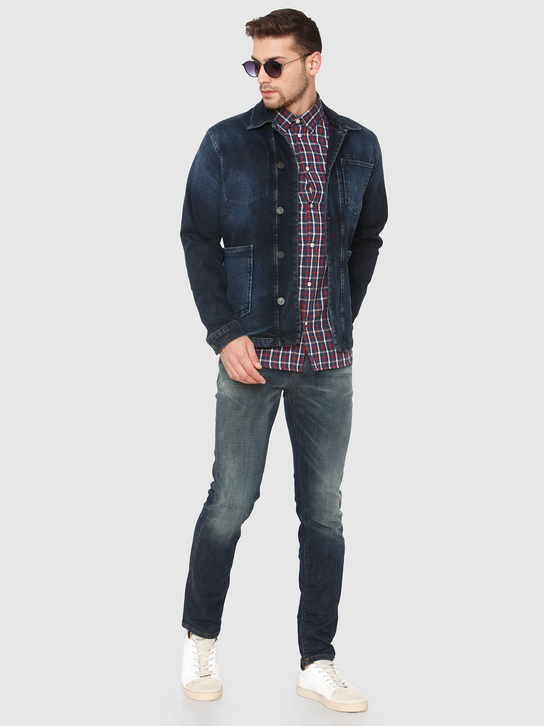 Red Check Full Sleeves Shirt