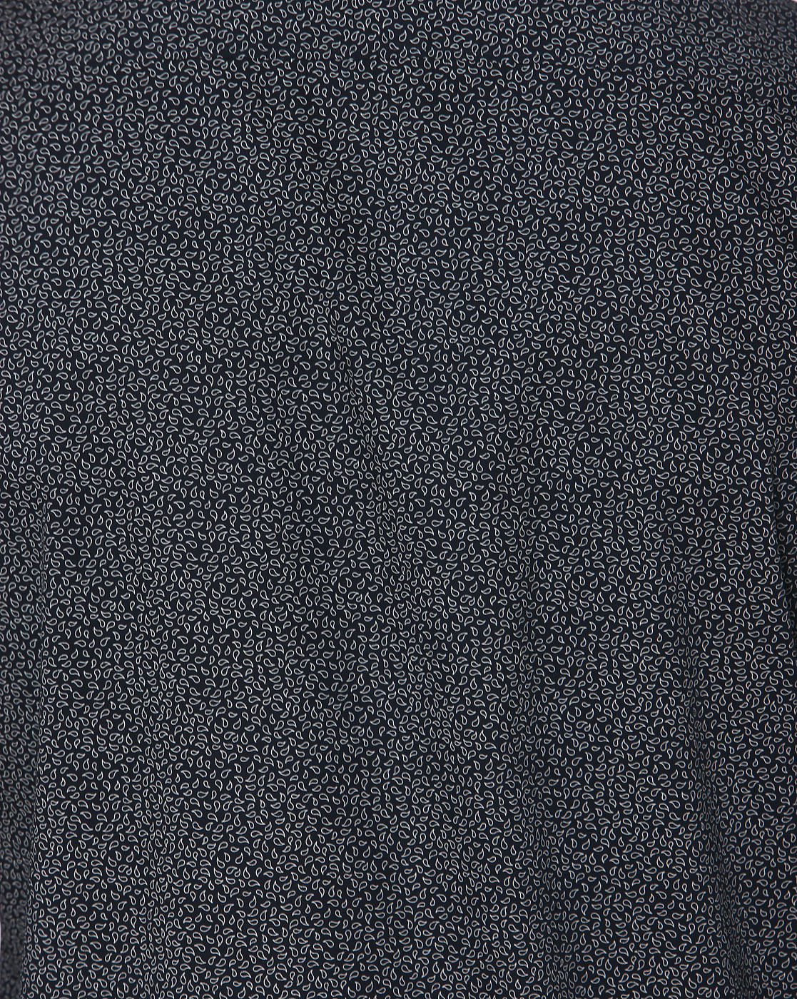 Navy Blue All Over Print Full Sleeves Shirt