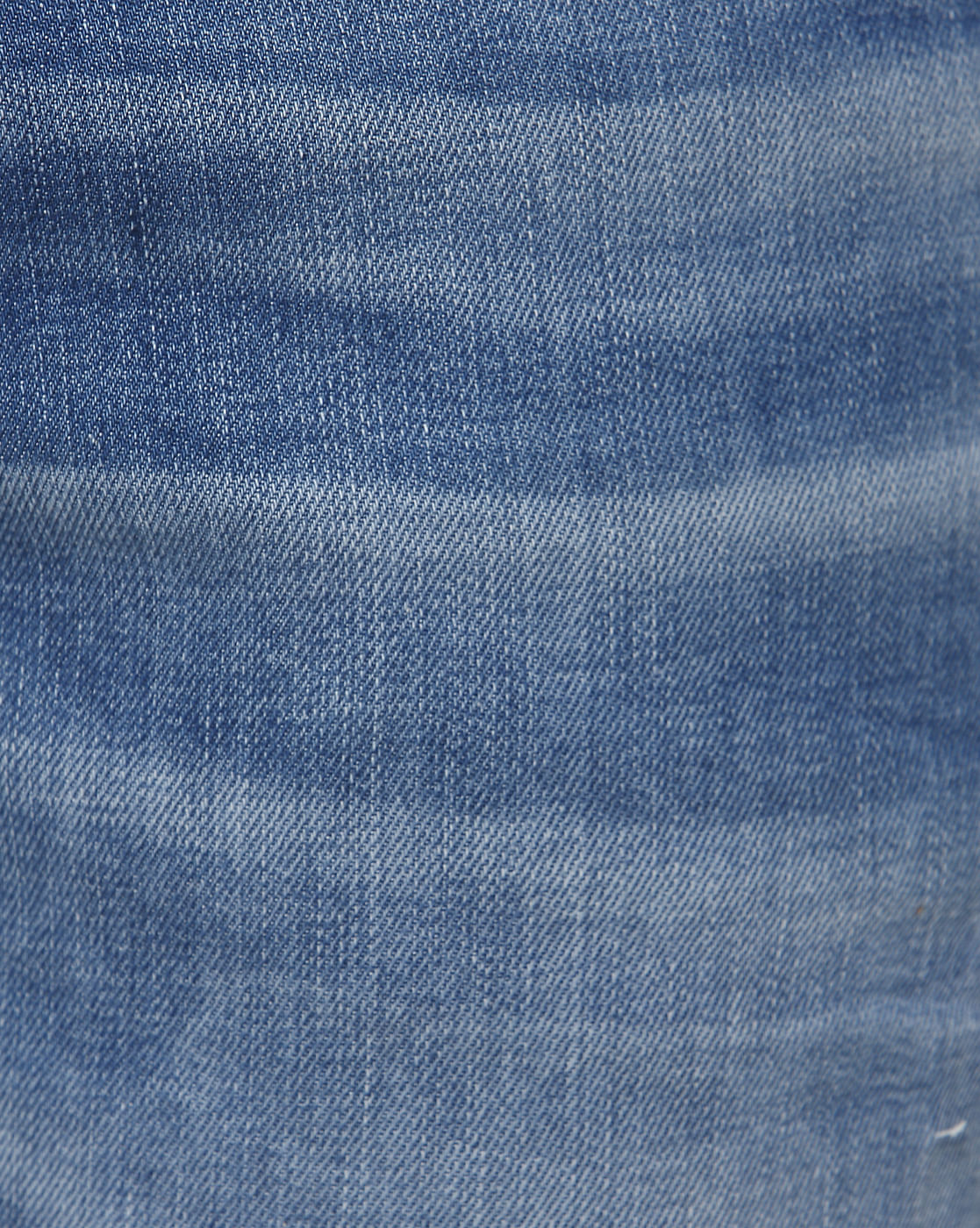 Light Blue Mid Rise Distressed Leon Slim Fit Jeans