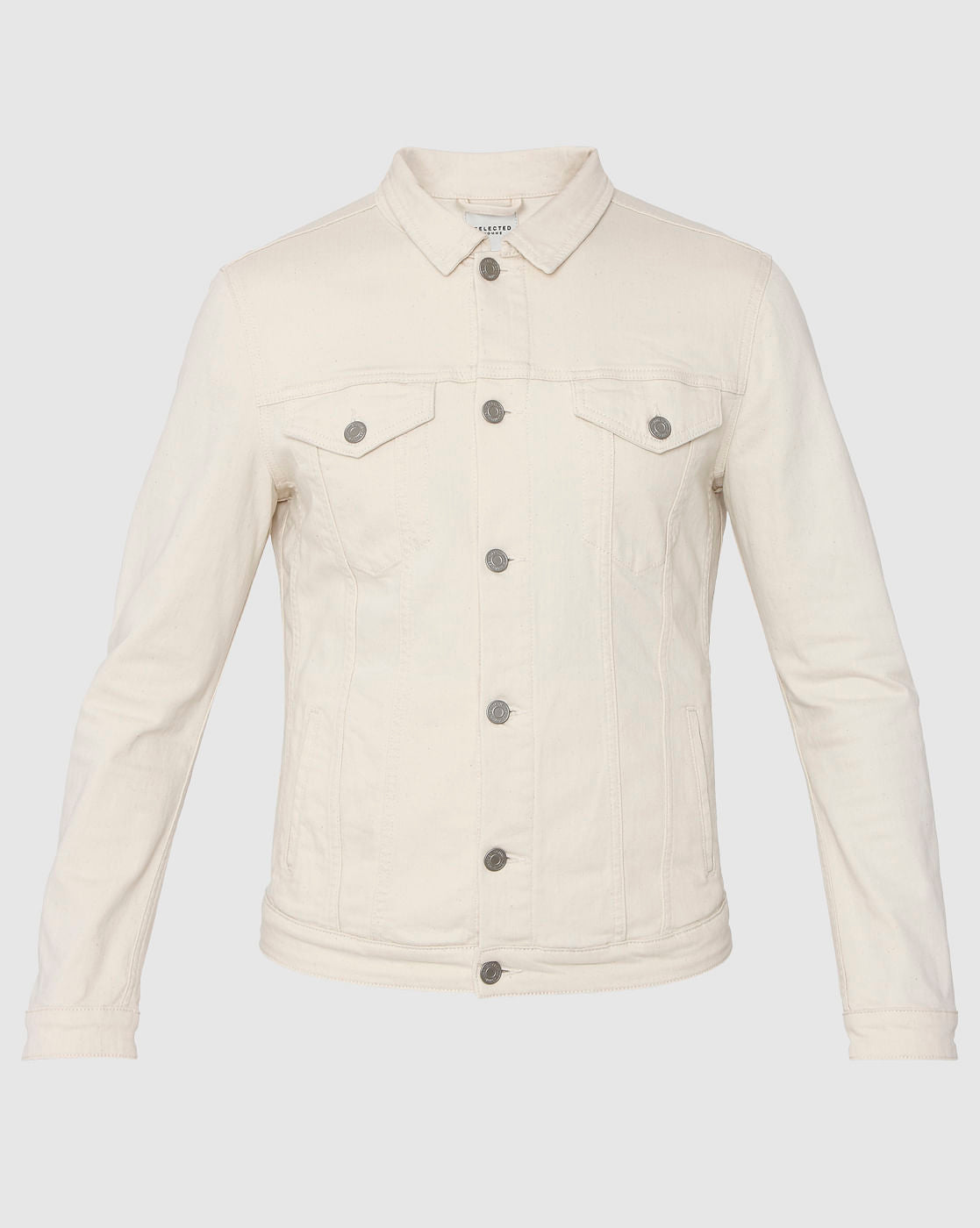 Cream Denim Jacket