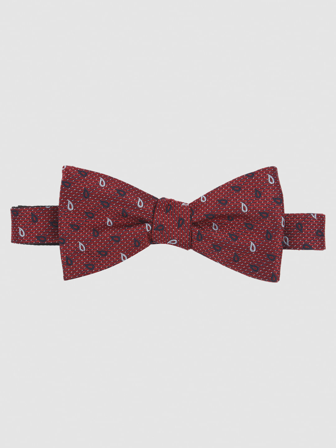 Red Printed Bow Tie