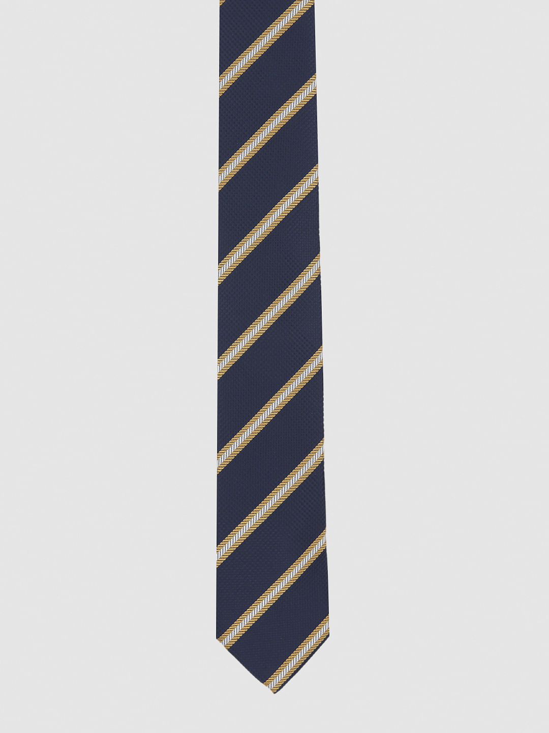 Navy Striped Tie
