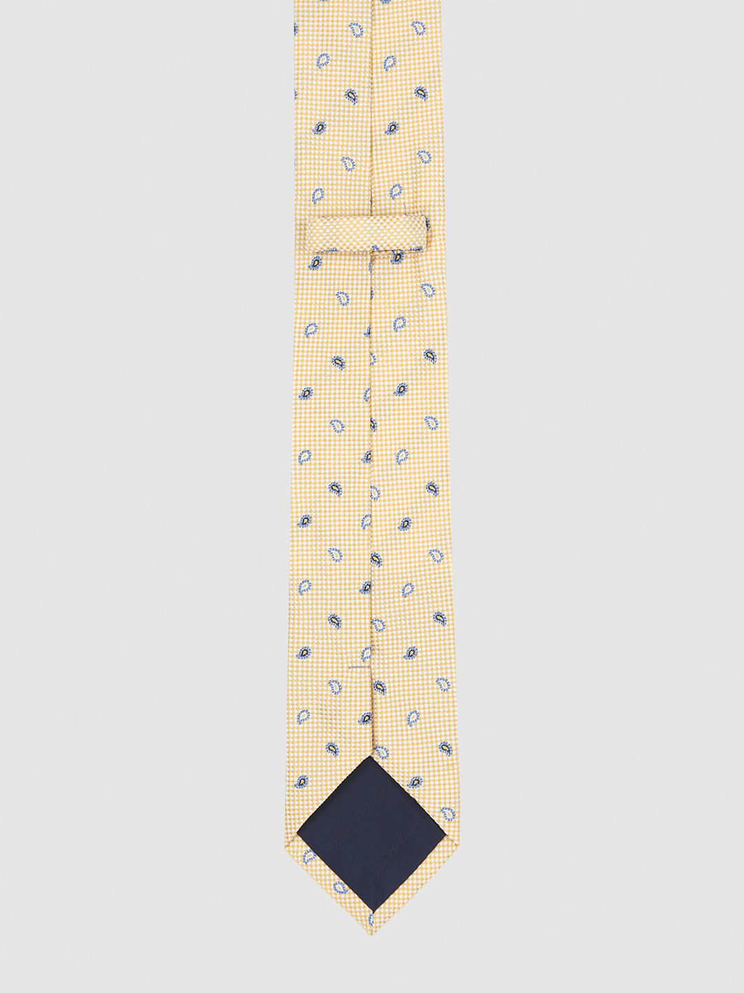 Yellow Printed Tie