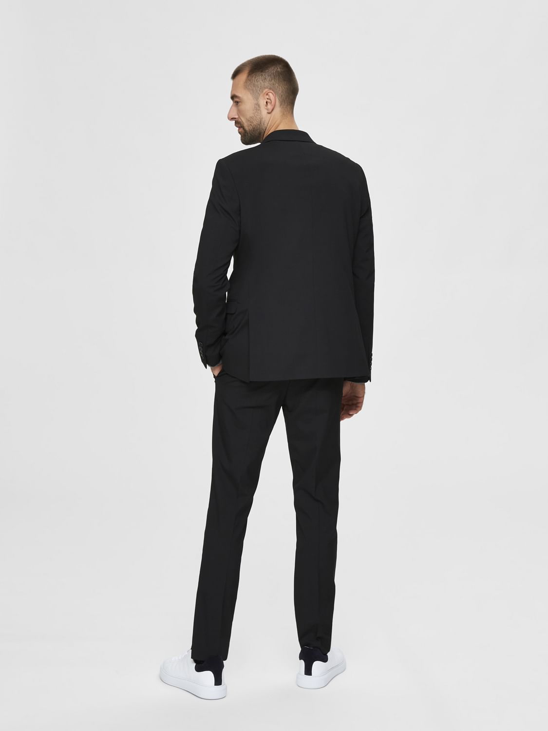 Black Slim Fit Suit Blazer