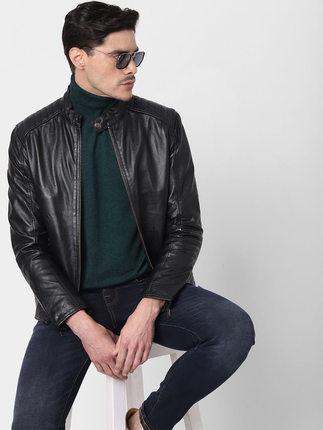 Black Racer Leather Jacket