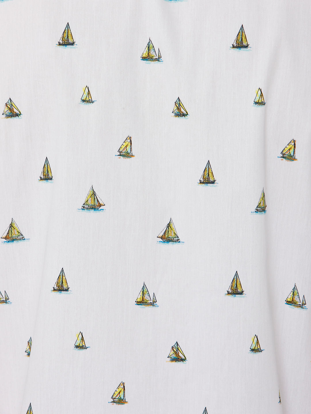 White All Over Print Full Sleeves Shirt