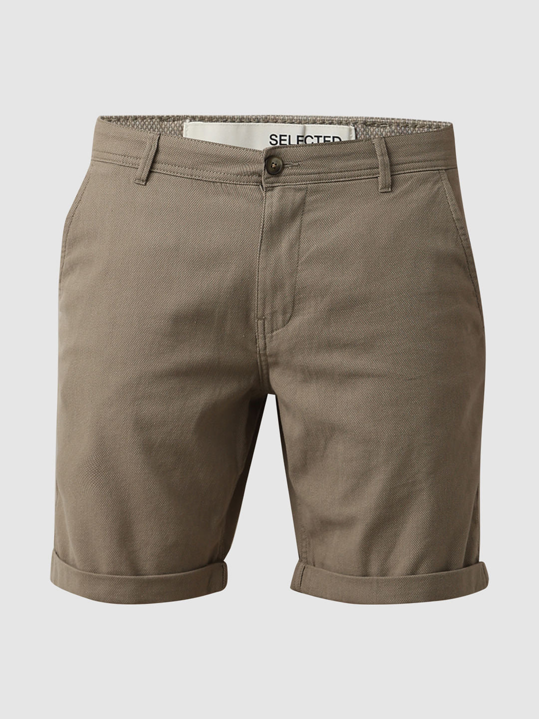 Green Mid Rise Shorts